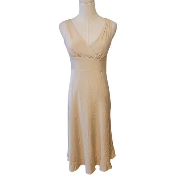 J. Crew Dresses & Skirts - J. Crew Cream Silk Sleeveless Slip Cocktail Dress Size 2